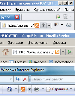 ��� �������� ������ RSS � ������ ���������